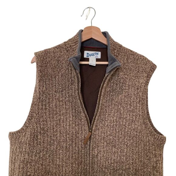 Duluth Trading Co. Large Men's Shetland Wool Windproof Full-Zip Sweater Vest - Picture 6 of 13